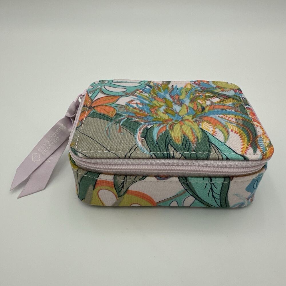 Vera Bradley Travel Pill Case Holder Rain Forest Canopy 7 Day
